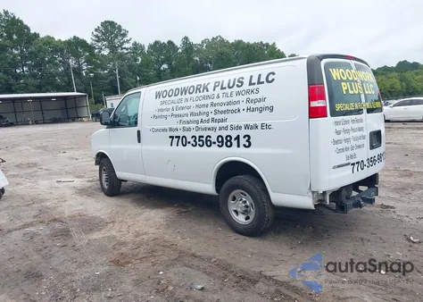 2020 Chevrolet Express Cargo Rwd 2500 Regular Wheelbase Wt из США, поврежденный, VIN 1GCWGAFG3L1199561